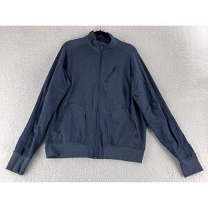Lululemon Jacket Mens Size XXL Blue Long Sleeve Full Zip Mock Neck Zipper Pocket